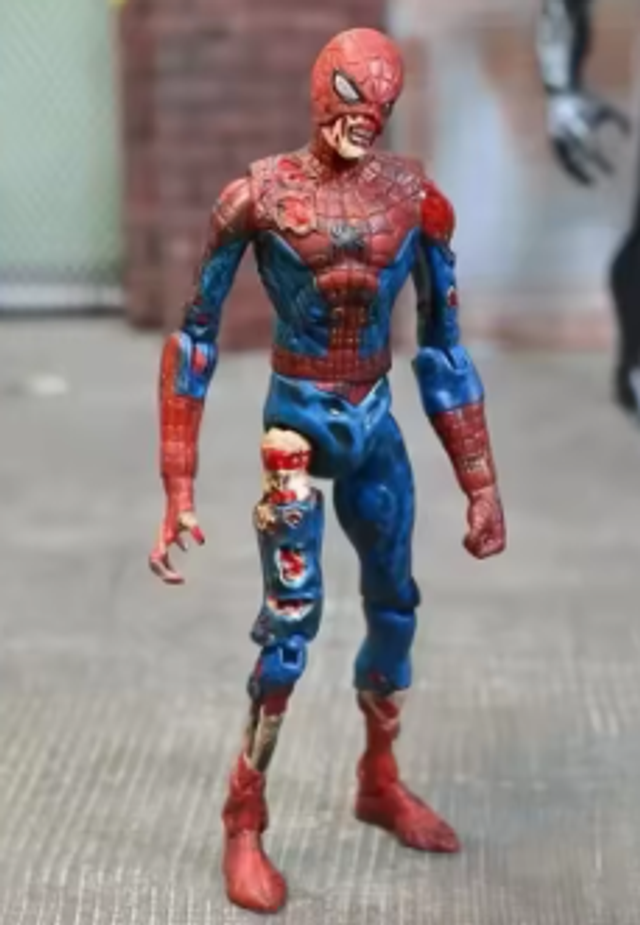 Zombie Spiderman collectors actie figuur (18cm)