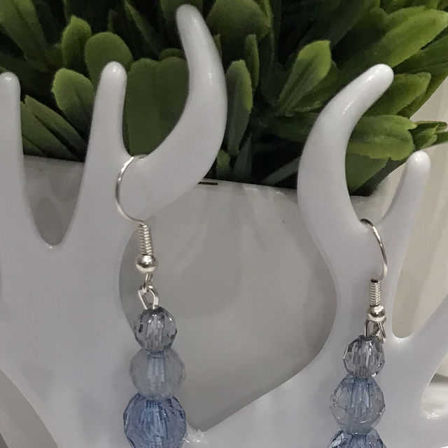 Mixed With Blue Dangling Earrings-MBD2156