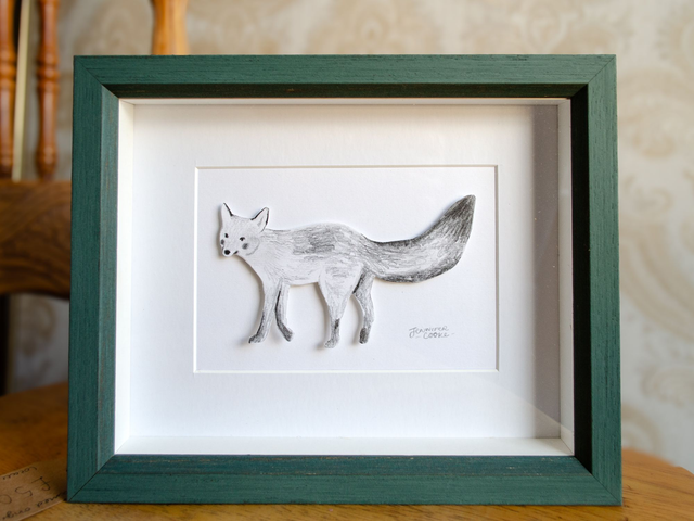Red Fox Paper Doll (Framed)