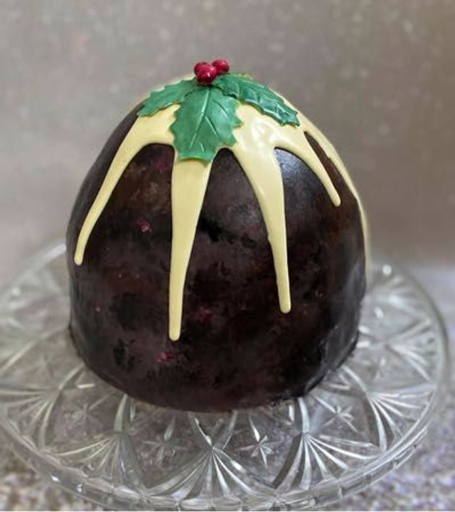 ADVENT - Christmas Illusion Cake - Cocoa butter painting 