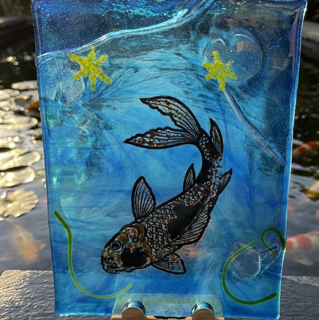Large Koi Plaque 