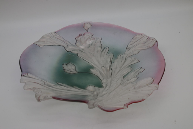 Plat en Verre Rose