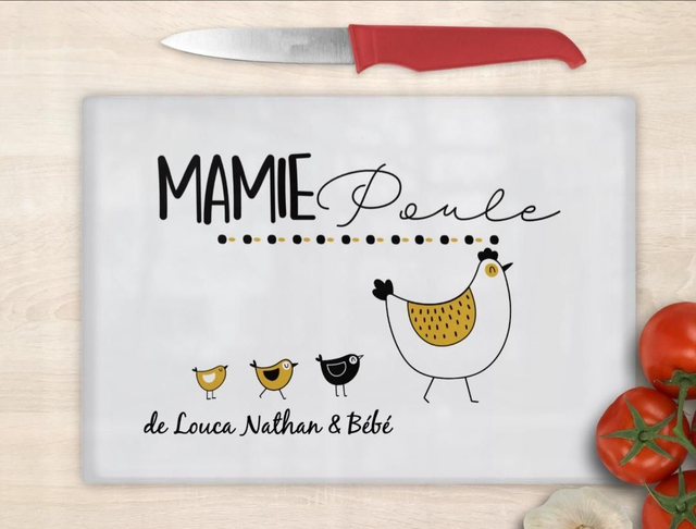 Planche à découper en verre