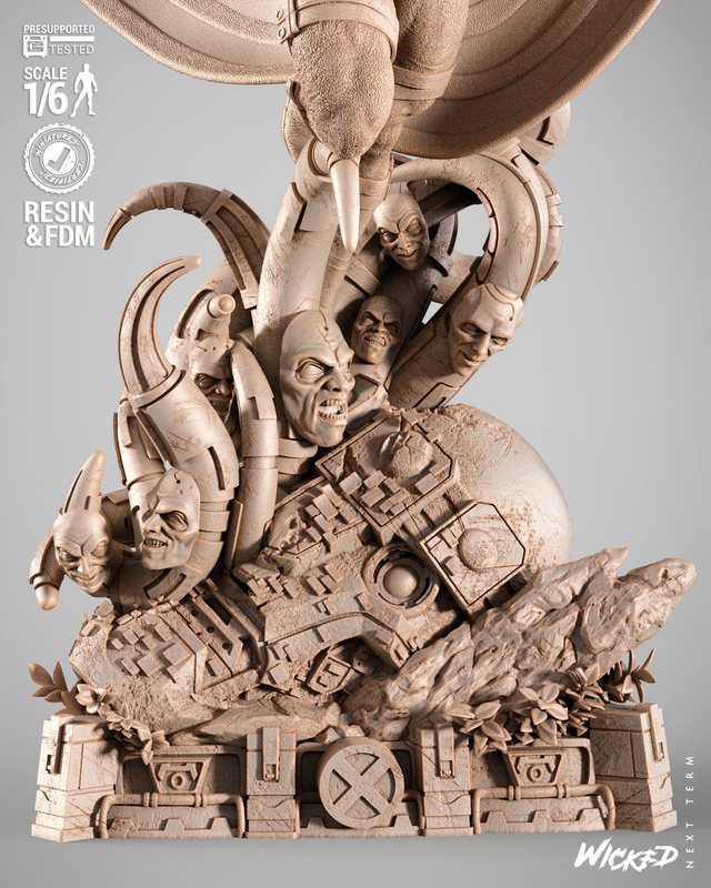 Statue BANSHEE (LE HURLEUR) série Xmen comics