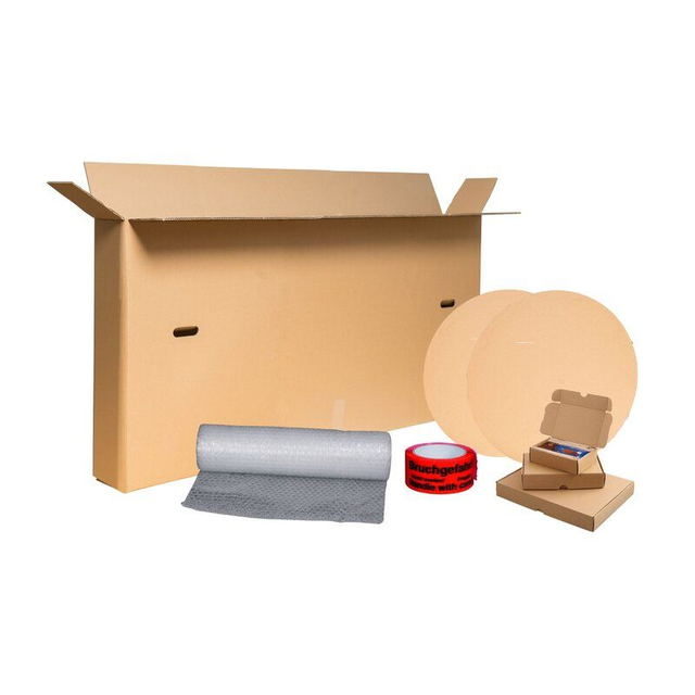 Fahrradkarton, 1600 x 200 800 mm, 2-wellige Qualität, plus Verpackungs-Set