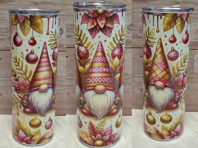 Gourde Canette gnome de Noël