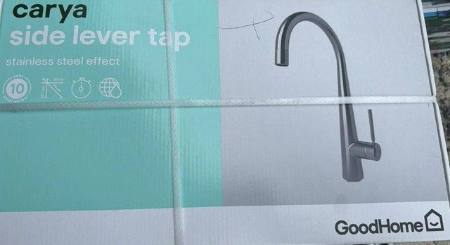 Mitigeur de cuisine laiton brossé GoodHome Carya 