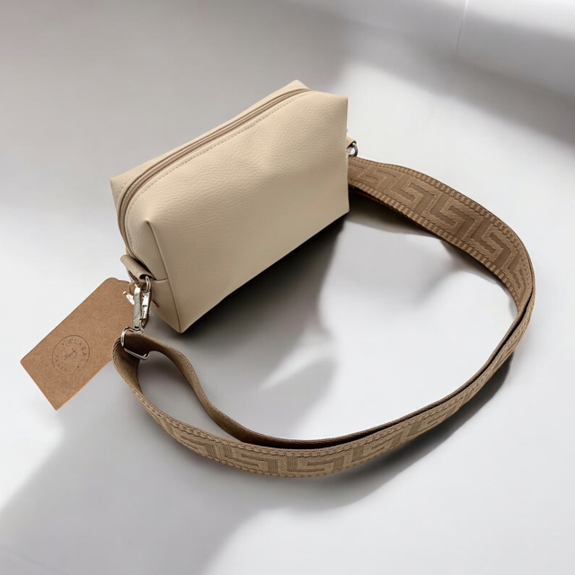 Ausgehtasche Gini - beiges Kunstleder