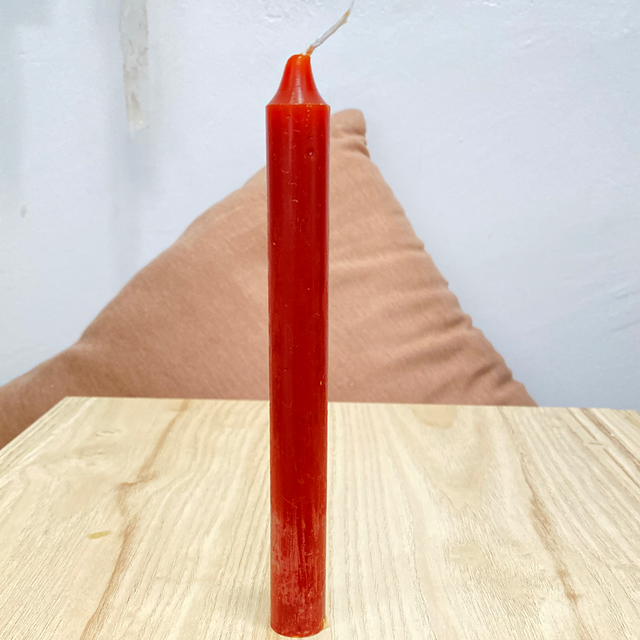 Vela marrón candelabro