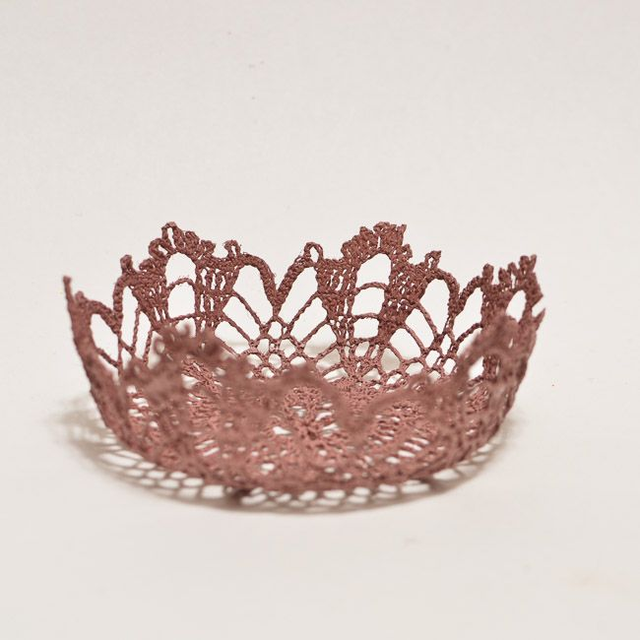 Corbeille vieux rose