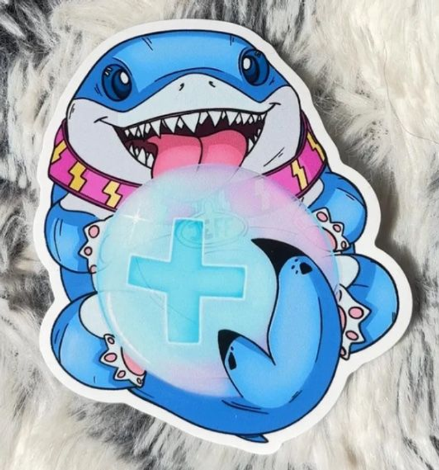 Jeff The Landshark Healing Bubble Magnet