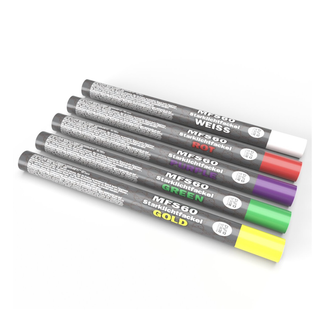 Magnesiumfackel grün mit Rauch - 60 Sekunden Brenndauer