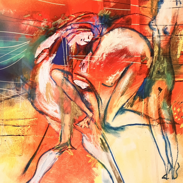 LES BAIGNEUSES print papier satin 30x40