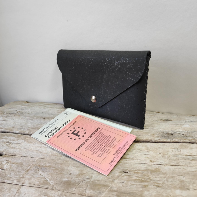 Pochette Papiers Elo Liège Noir