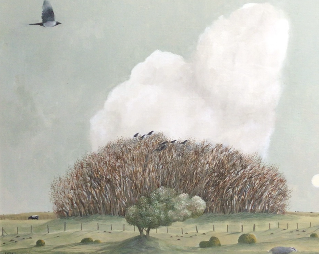 SP49 Falls the Shadow by Shelagh Popham, 11"x 9 1/4" Oil