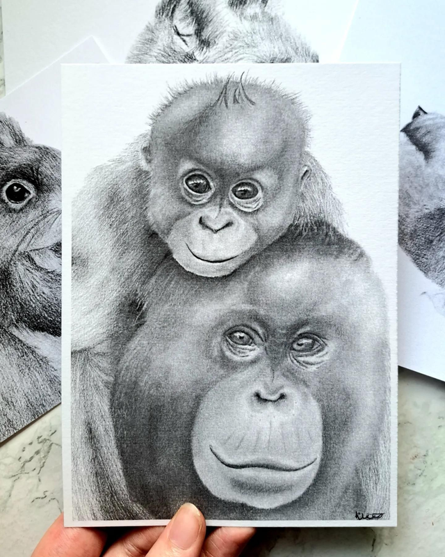 Orangutan Mini Print 