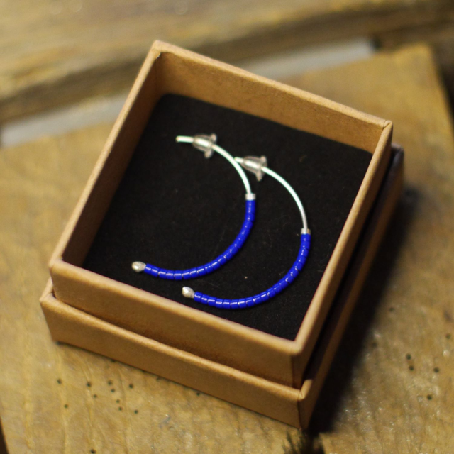  Demi-Lunes Bleu Saphir