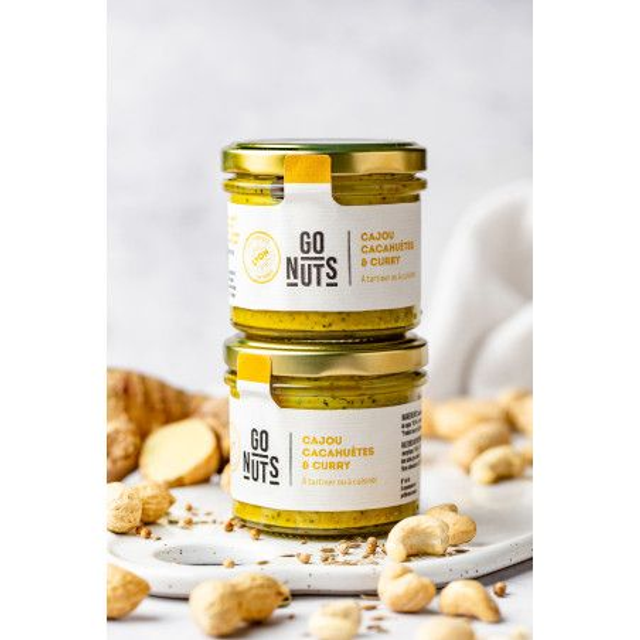 Tartinable Cajou Cacahuètes Curry Bio - 100g