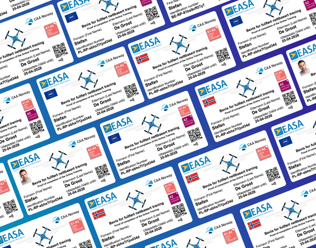 Drone Pas Noorwegen Met NFC Maak Bij Opties Een Keuze Uit Welke Variant Je Wenst Te Bestellen  ! 