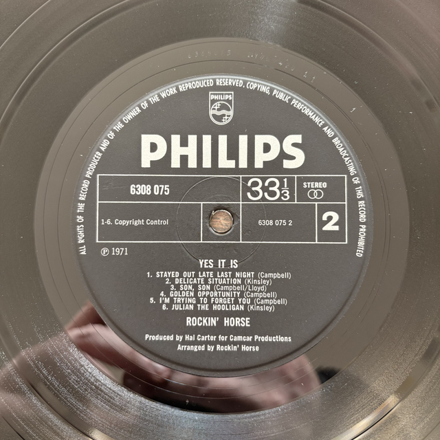 Rockin' Horse Yes It Is 1971 LP Philips Black Vinyl Stereo Record Album