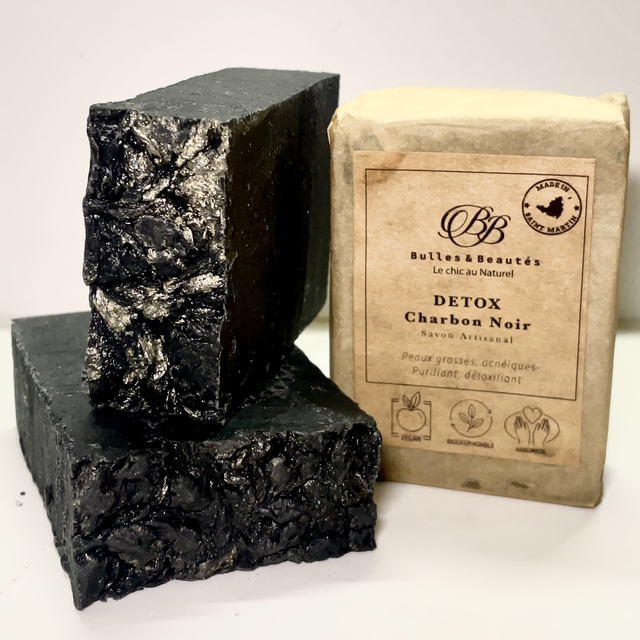 Savon DETOX CHARBON NOIR -DETOX CHARCOAL SOAP