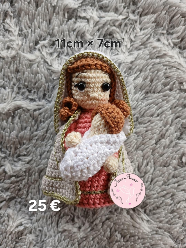 Mini Vierge Marie et l&#039;enfant Jésus 