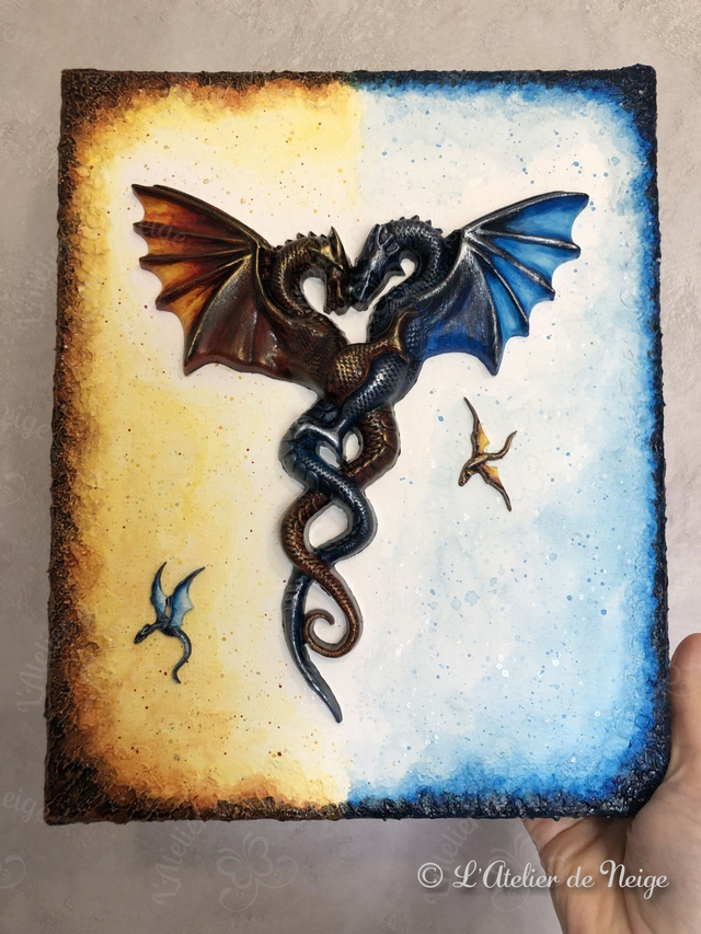 Tableau Dragons Fire and Ice