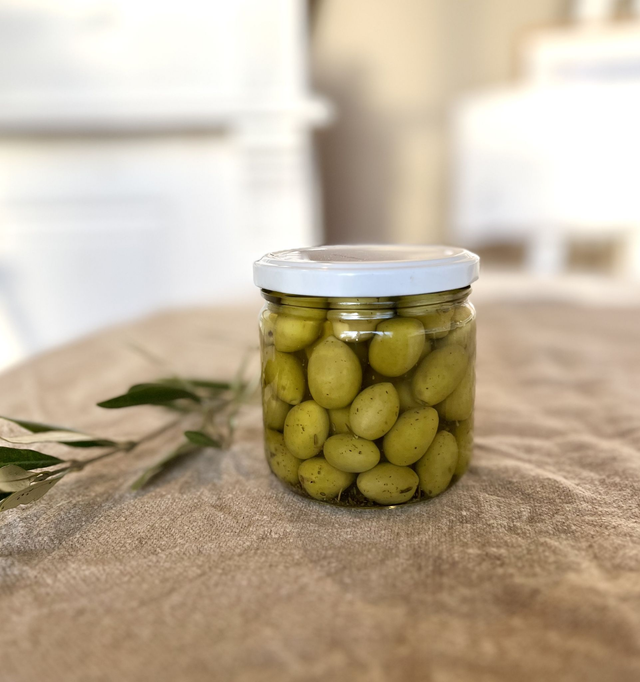 Olives vertes au thym - Picholines