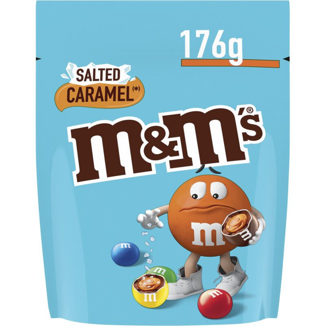 M&amp;M'S Gezouten karamel melk chocolade 176g