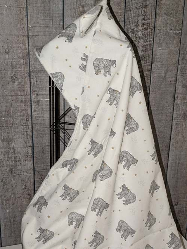 Cape de bain bébé doublée