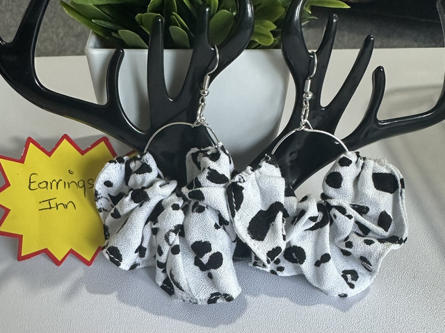 Fabric Hoop Earrings- Mixed - FHM02