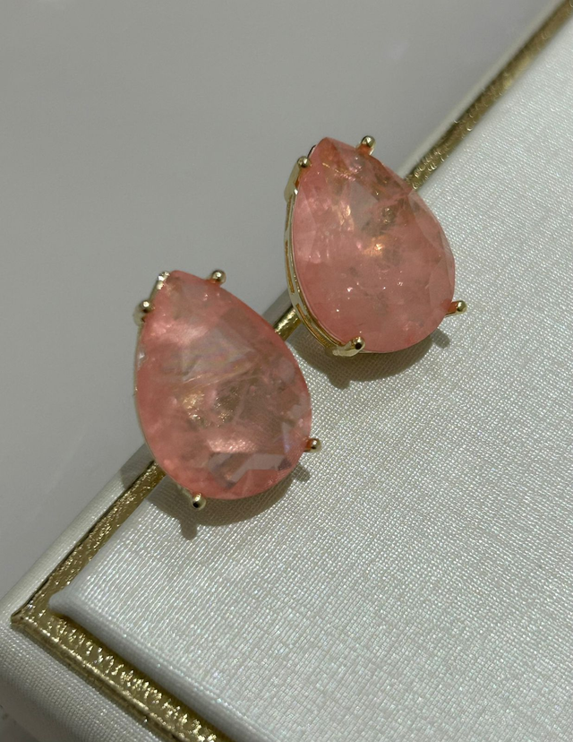 BRINCO GOTA FUSION MORGANITA COMBINAÇÃO TOPÁZIO CL2289/PU902 OURO 18K