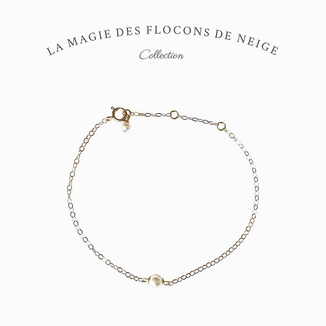 Bracelet en gold filled  - La magie des flocons de neige 