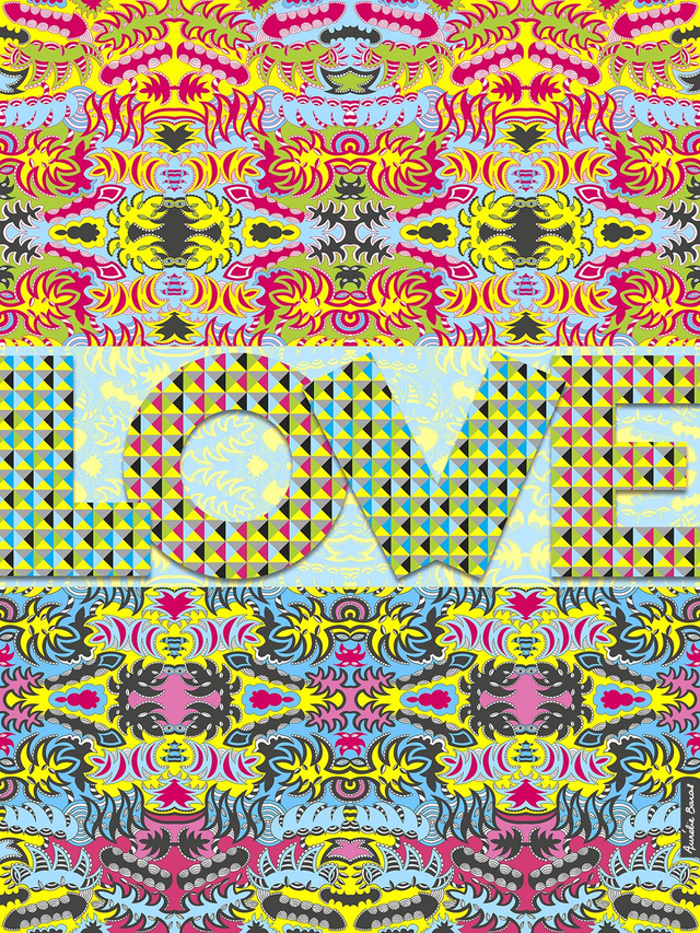 IMPRESSION D’ART / PETITS CARREAUX LOVE (02)