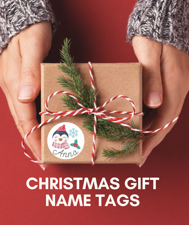 Christmas Gift Stickers With Name
