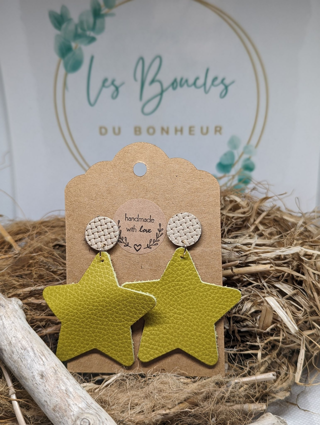 Boucles d&#039;oreilles Star s005