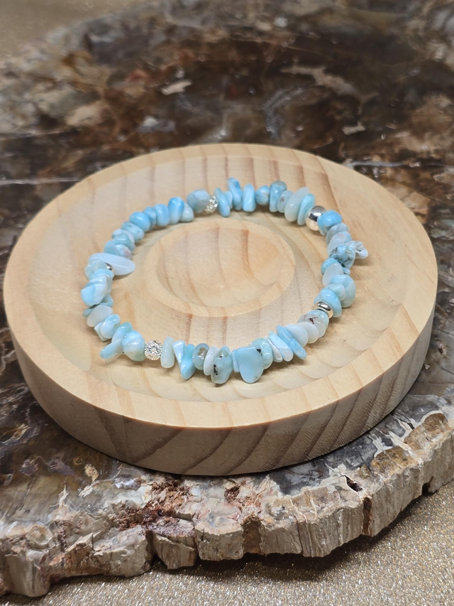Bracelet baroque Larimar