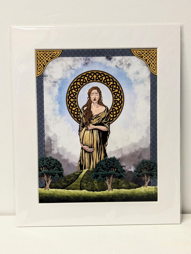 &#039;The Goddess Macha&#039; - Art Print by Jonathan Hackett