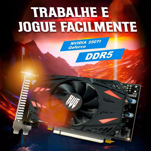 Placa De Vídeo Nidia Geforce Gtx 550ti 2gb Ddr5 128bits