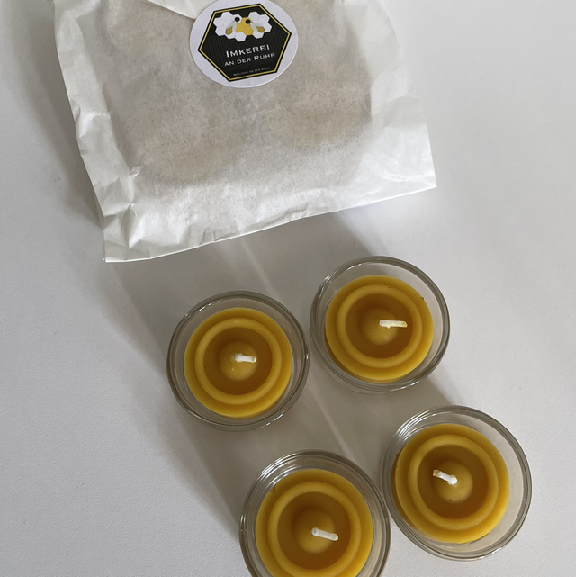 Teelichter inkl. Glashalter 4 Stück