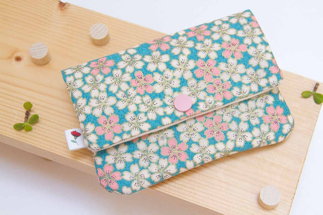 Monedero grande Gold Turquesa