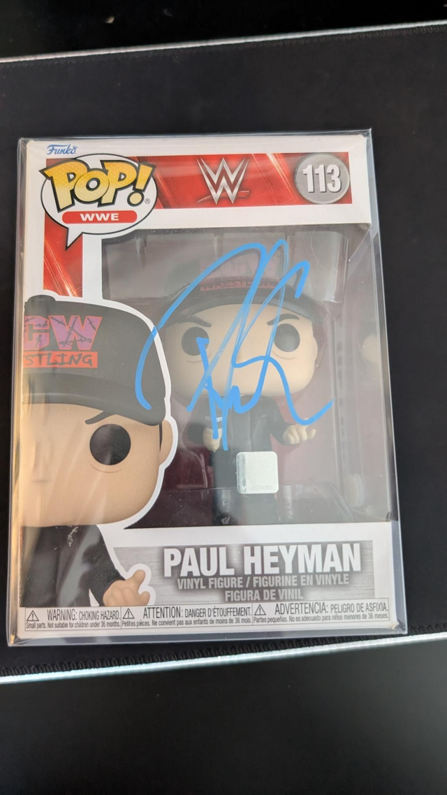 Funko Pop WWE Paul Heyman Signed with JSA COA 