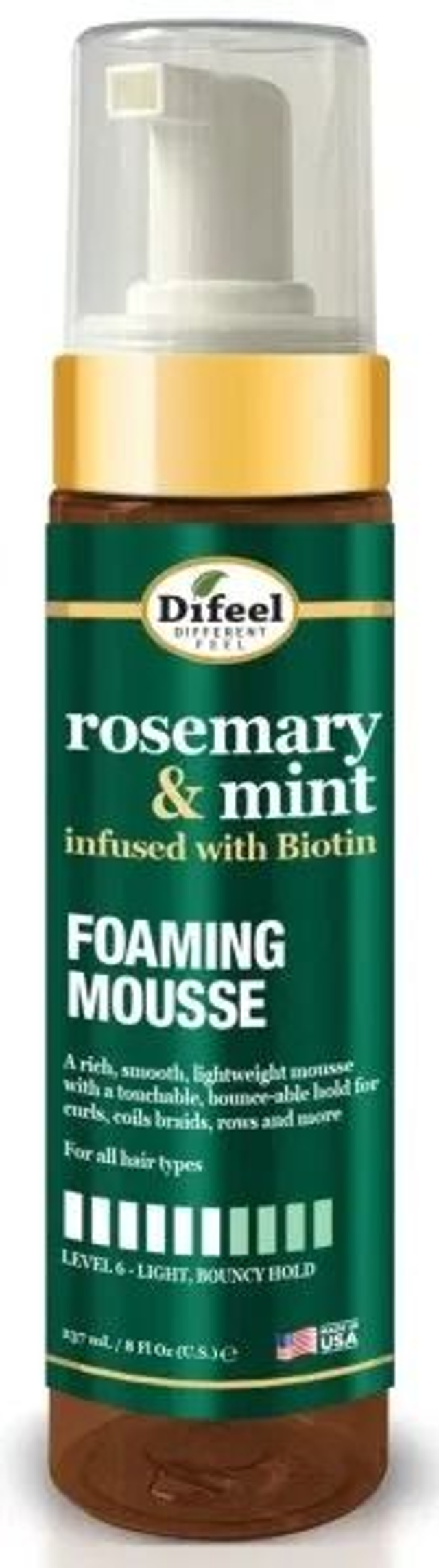 DIFEEL: ROSEMARY MINT FOAMING MOUSSE 8OZ 237ML