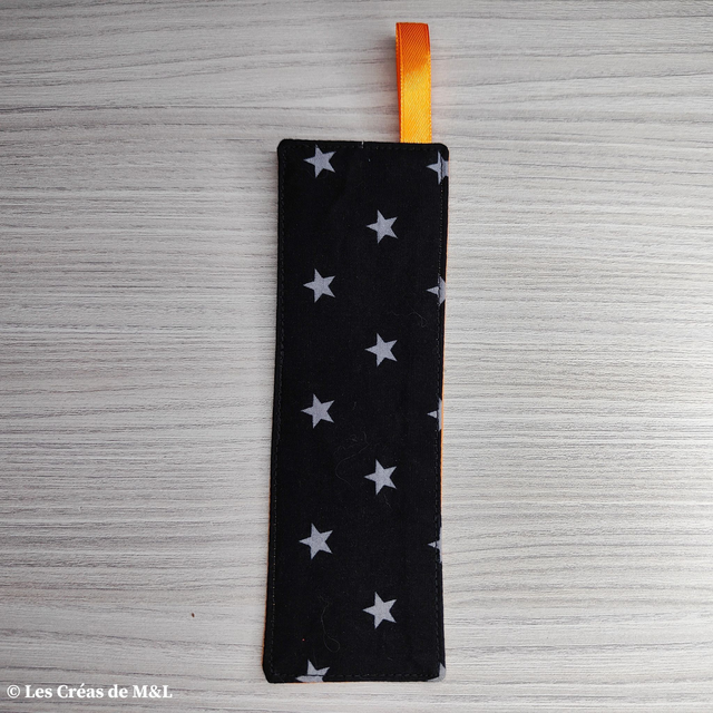 Marque-page Etoiles noires & Orange