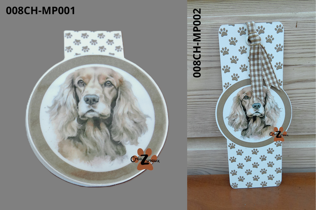 Marque pages Cocker (magnétique ou standard) 