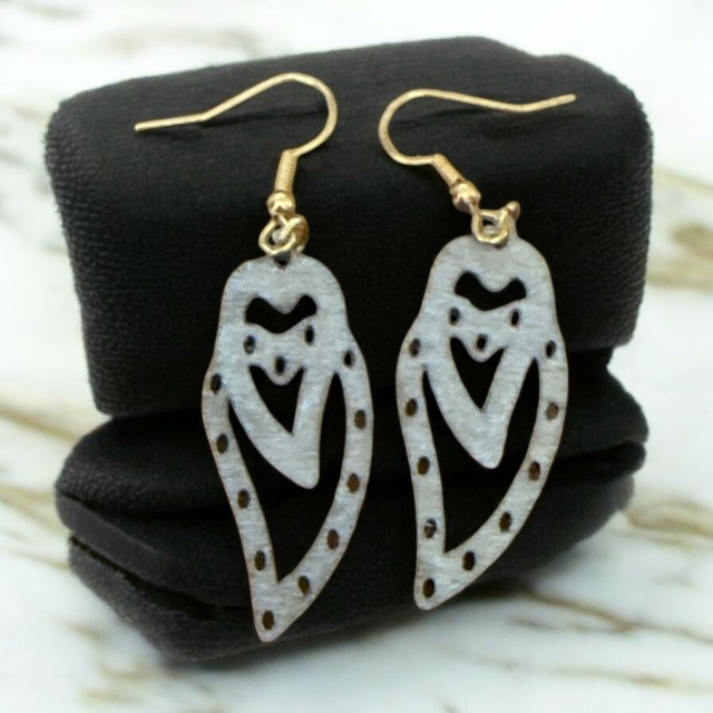 Boucles d'oreilles bois 100% création artisanale