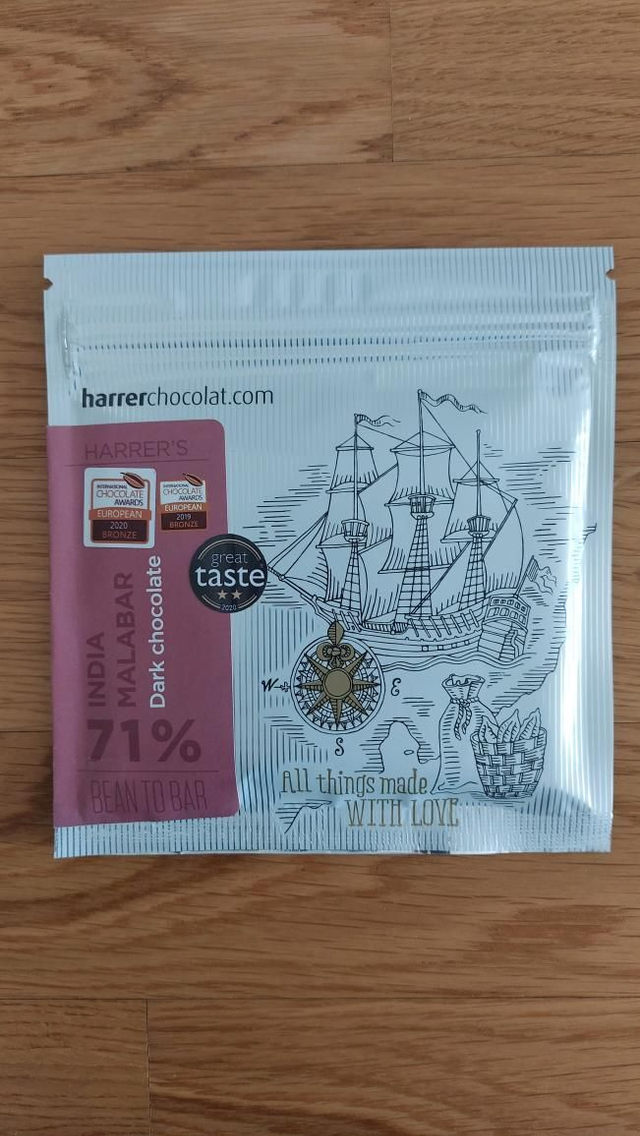 Harrer 71% dark, India, Malabar