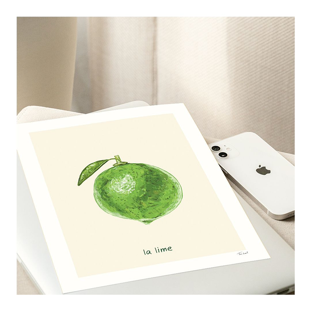 &#039;La lime&#039; art print