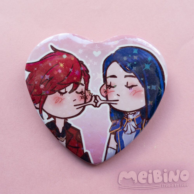 caitlyn x vi - pin serduszko 