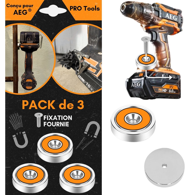 Support Magnétique AEG (lot de 3)